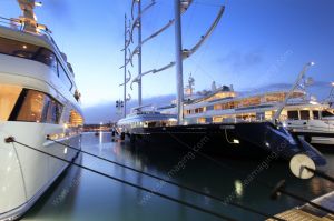 Superyacht at Port Vauban