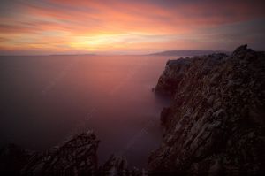 Sunset on the Esterel hills