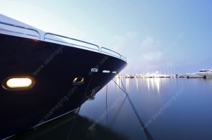 Sunseeker yacht at Camille Rayon port