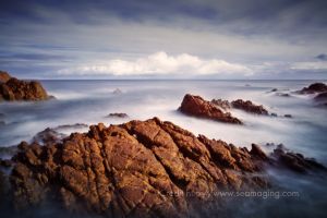 Esterel coast near Theoule sur mer in winter