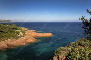 Rocky inlet near Theoule sur Mer